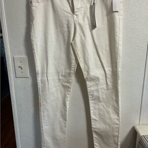d. jeans Women's Off-White Skinny High Waisted Jeans NWT 12